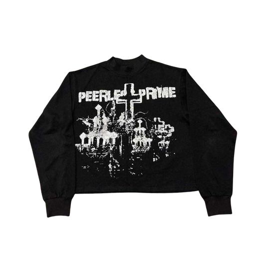 "Holy Field" Cropped Long-sleeve