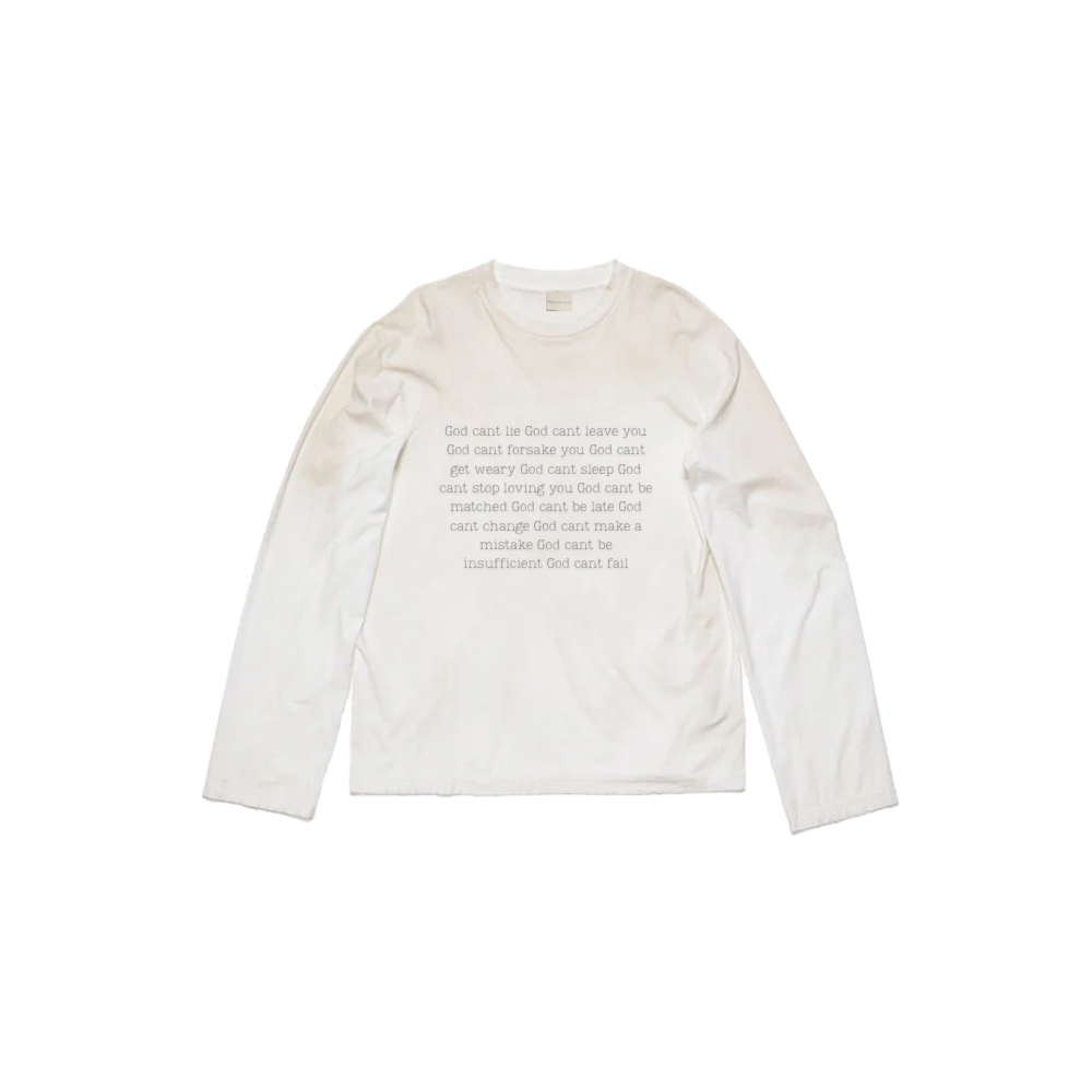 “God Can’t” Script L/S Tee