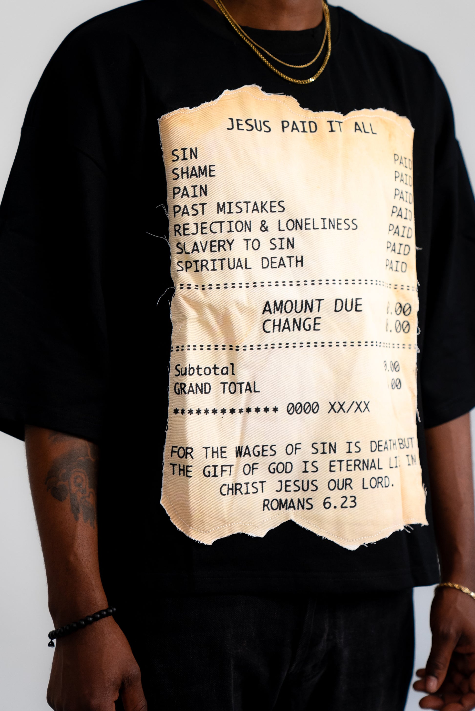 "Debt Free" Receipt Destroyed Tee