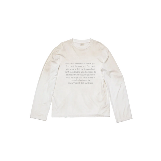 “God Can’t” Script L/S Tee