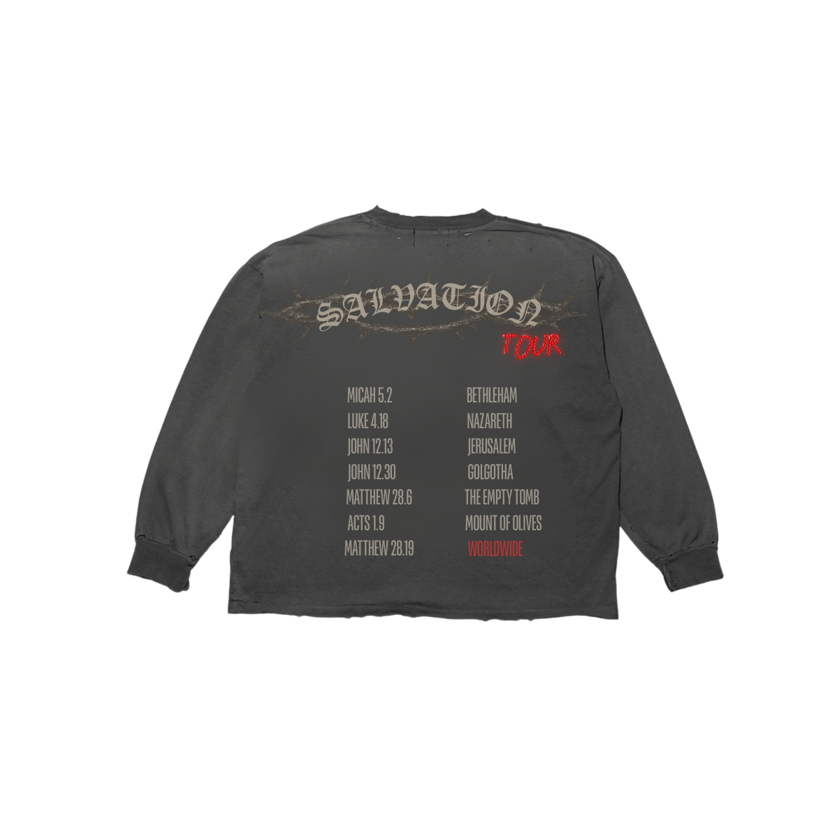 “Salvation Tour” Vintage L/S Tee
